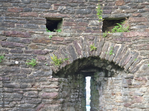Wales, UK - October 6, 2025: Caerphilly Castle, the biggest castle in Wales
