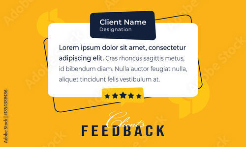 Client feedback social media post template. Customer feedback testimonial social media post web banner bundle design.