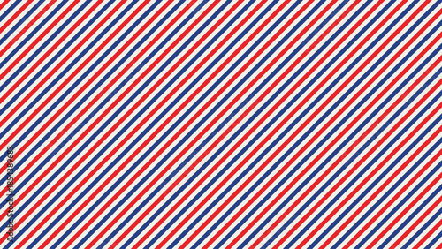 Seamless air mail diagonal line pattern with red and blue stripes. Vector illustration.