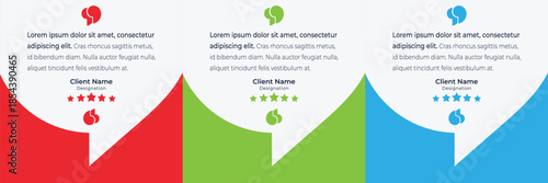 Client feedback social media post template. Customer feedback testimonial social media post web banner bundle design.