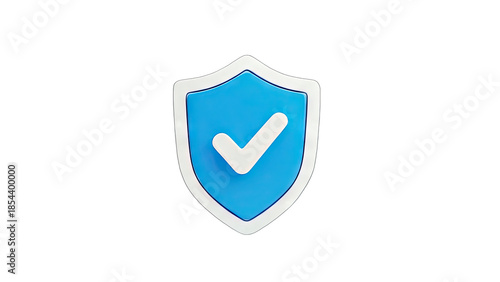 3D Blue shield with white check mark icon on transparent background Free Download 3D Blue shield with white check mark icon on transparent background - GFXLoad