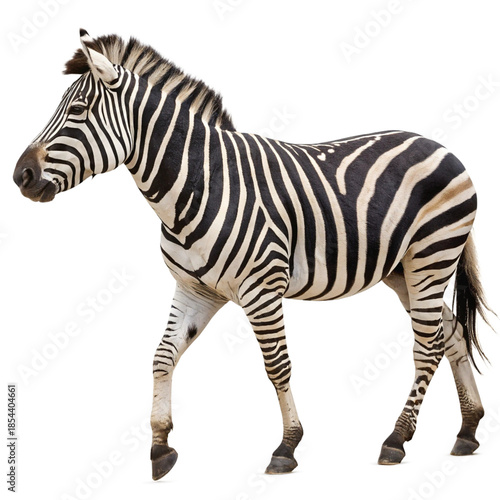 zebra isolated, png file