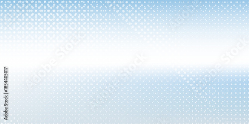 Abstract dotted light blue background with sheer waves. Halftone pattern illustration on white in geometric old art round