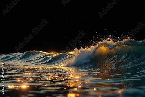 Wallpaper Mural Golden Hour Ocean Wave A Stunning Display of Nature's Majesty Torontodigital.ca