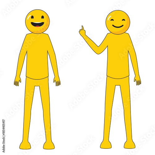 Cartoon bright emoticons collection with hand gestures and different emotions feelings and expressions isolated