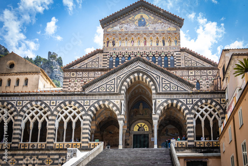 Quadro em tela small town of amalfi, amalfi coast, amalfitana, coastline, italy, europe, duomo
