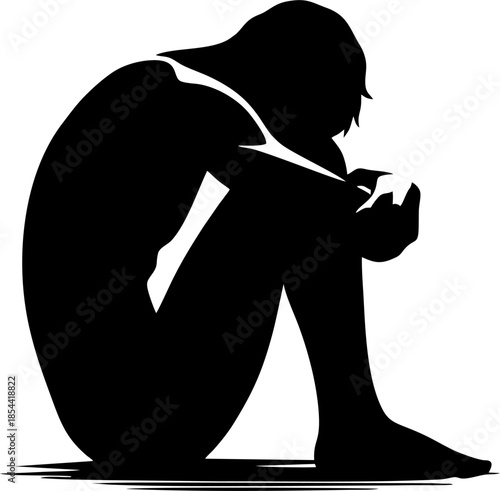 Silhouette of Workplace Stres...