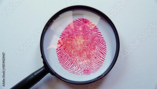 Highly magnified fingerprint showing sweat pore detail on pristine white , anatomy, papillary