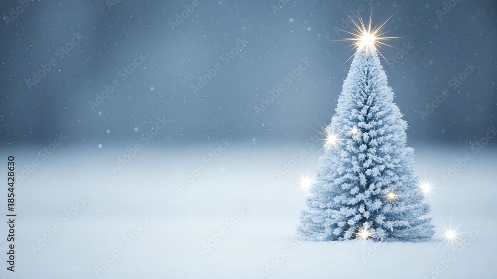 Fototapeta premium Elegant winter background with snow sparkle
