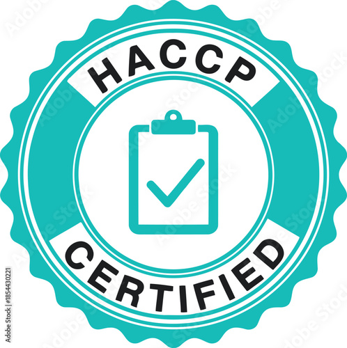 HACCP Certification Seal for Food Safety Compliance