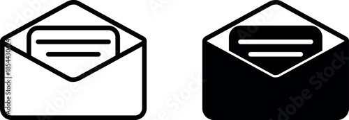 Mail icons set. email sign and symbol. E-mail icon. Envelope icon