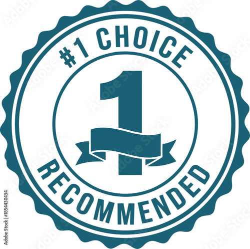 Premium Recommended Choice Badge Design