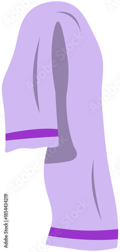 Small Towel Illustration. Editable Color Vector