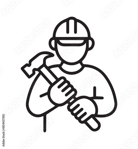 Male Bodybuilder Character Training for Strength and Muscular Fitness Illustration