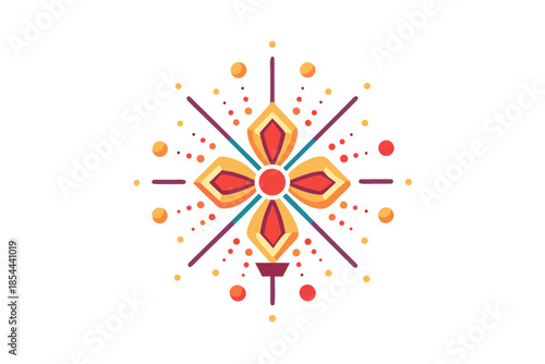 layered fireworks burst icon