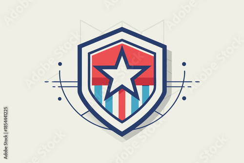 patriotic shield icon