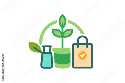 zero waste daily habit icon