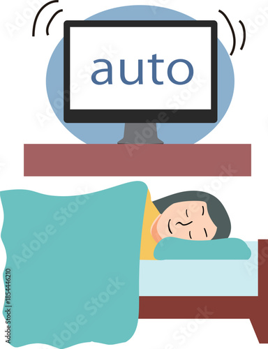 Automated AI Working in Background While User Sleeps / IA automatizada trabajando en segundo plano mientras el usuario duerme / IA automatizada trabalhando em segundo plano enquanto o usuário dorme