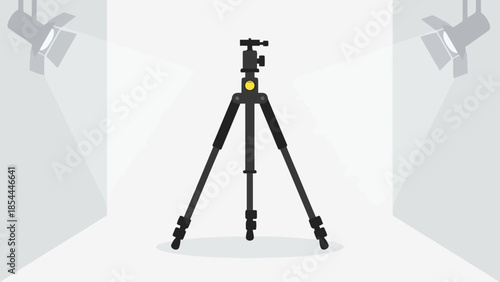 Professional Camera Tripod Standing Center Stage.