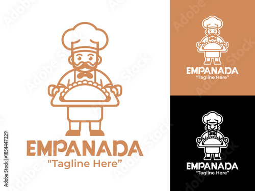 Modern Minimalist Empanada Shop Logo Modern Latin Street Food Identity