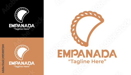 Modern Minimalist Empanada Shop Logo Casual Food Business Identity