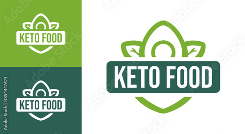 Modern Minimalist Keto Food Logo Professional Healthy Branding