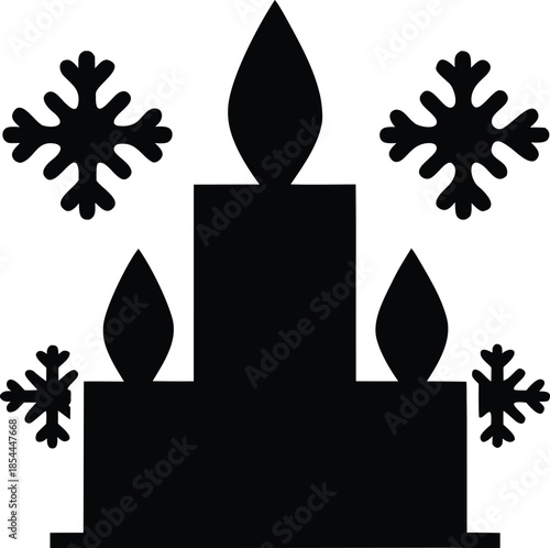 koliada winter solstice slavic festival silhouette vector illustration on transparent background