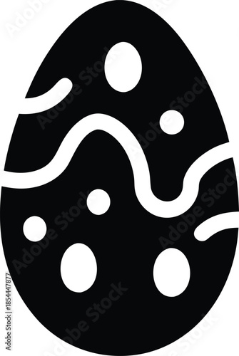 ostara egg spring equinox festival silhouette vector illustration on transparent background