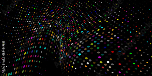 Abstract dotted halftone gradient texture. Vanishing polka dot background. Repeating dots gradation modern abstract simple art vector10