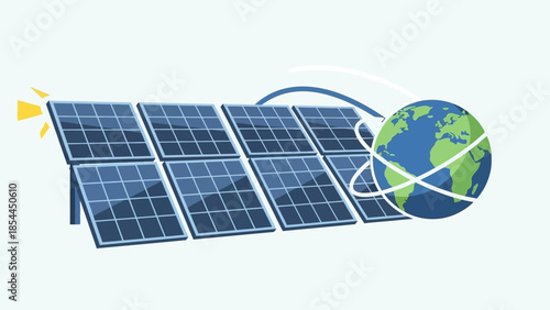Solar Panel Array and Global Connectivity A Sustainable Energy Solution for the Future