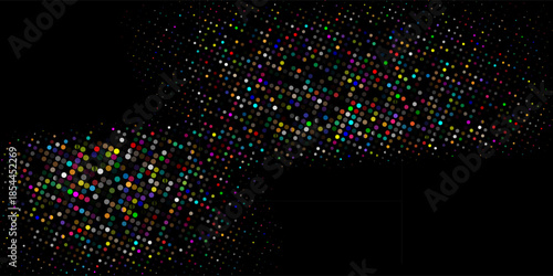 Abstract dotted halftone gradient texture. Vanishing polka dot background. Repeating dots gradation Vector ilustration