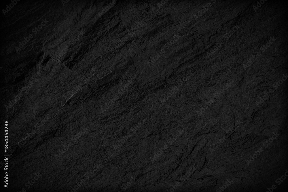 Fototapeta premium Dark grey black slate background or texture.