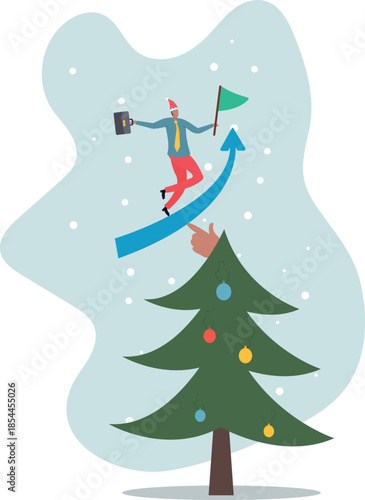 Career growth or increase productivity, motivation for success career development, increase revenue, income or profit,about a man and his life.