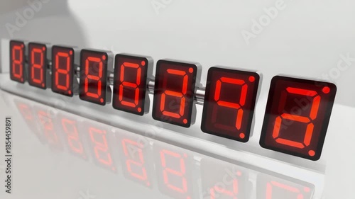 3D digital clock animation.ai 