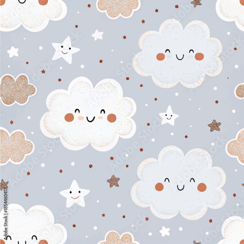 Sweet Dreams Cloud and Star Nursery Pattern