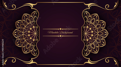 Luxury mandala background, round decoration