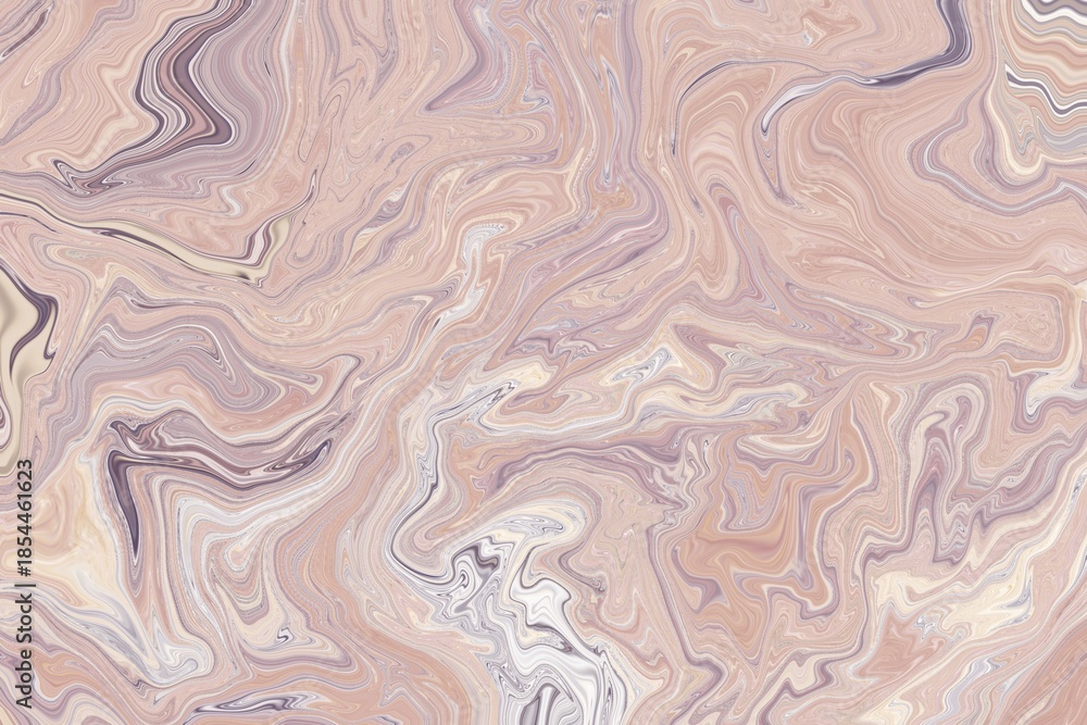 Obraz premium Beige and Pink Abstract Marble Fluid Background