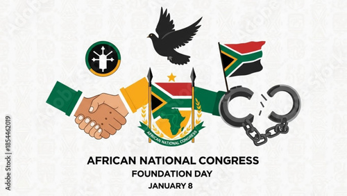 African national congress foundation day january 8 south african