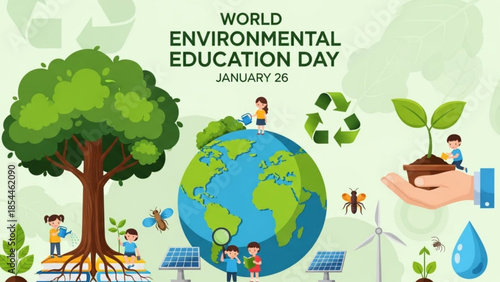 World environmental education day january 26 kids around globe