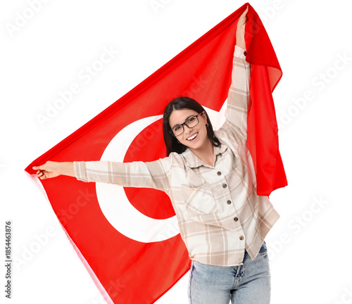Beautiful young woman with ...