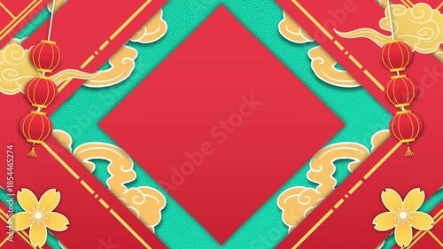Lunar new year animation background