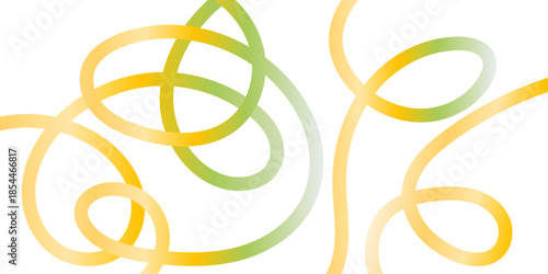 Abstract background with flowing colorful lines in shades of yellow and green with brown, abstract flowing gradient wave line pattern on creativity geometric shapes seamless design background.