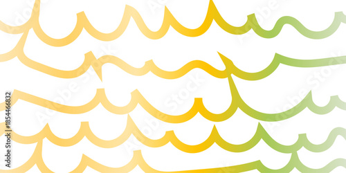 Abstract background with flowing colorful lines in shades of yellow and green with brown, abstract flowing gradient wave line pattern on creativity geometric shapes seamless design background.