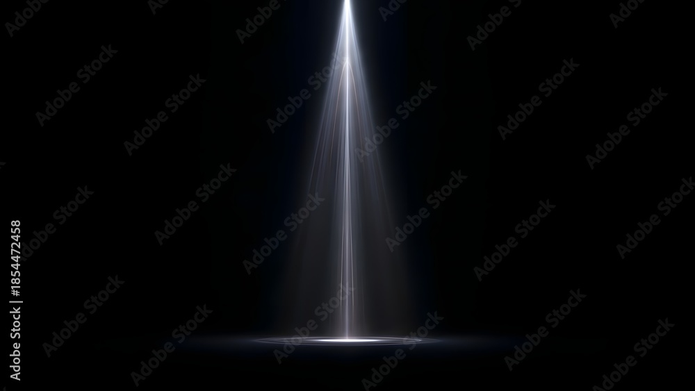 Fototapeta premium A beam of light shining through darkness