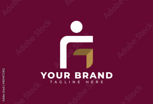 Letter G People Growth Logo Design Elements