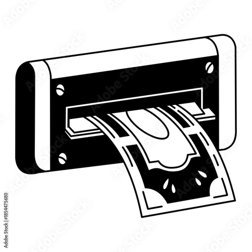 A doodle style illustration showing air conditioner