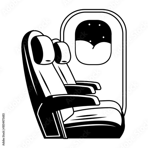 A doodle style illustration showing air conditioner