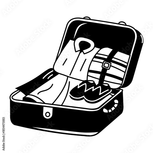 A doodle style illustration showing air conditioner