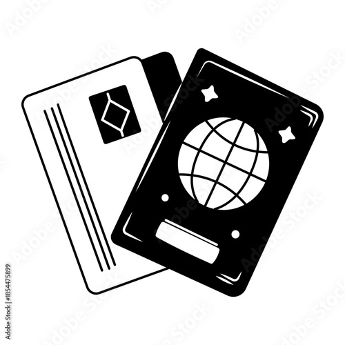 A doodle style illustration showing air conditioner