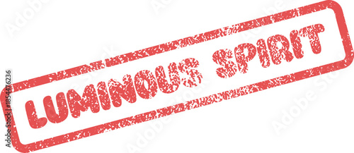 Distressed Luminous Spirit Rubber Stamp Mark for Vital Energy and Inner Essence